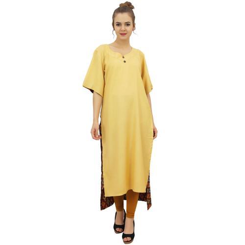 Bimba Kurte Asymetrique Kurti Designer Kurim Femmes Avec Echarpe - 36 on Productcaster.