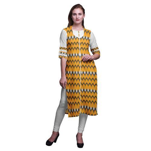 Bimba Imprim Long Indian Kurtis Droite Pour Les Femmes Vtements D't... on Productcaster.