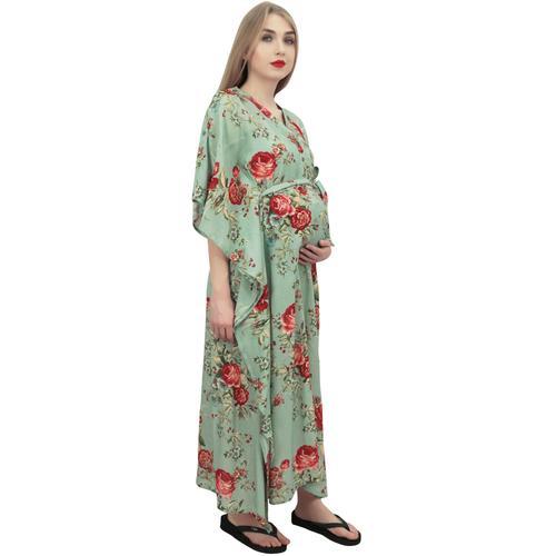 Bimba Mamans Imprim Floral Kaftan Avec Ceinture De Maternit Maxi Dr... on Productcaster.