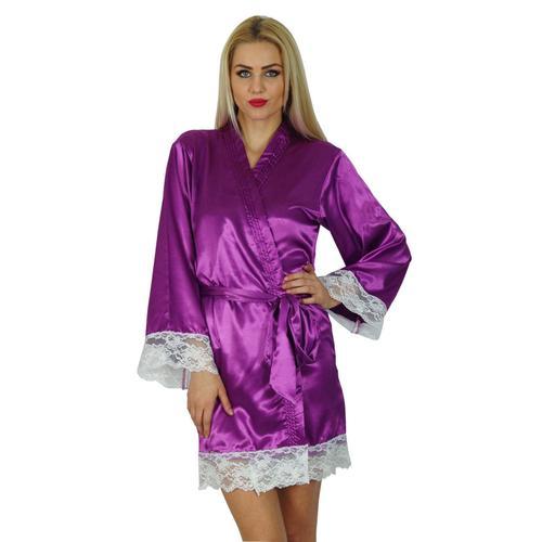 Bimba Femmes Manches Kimono En Satin Courte Robe Prparation Marie D... on Productcaster.