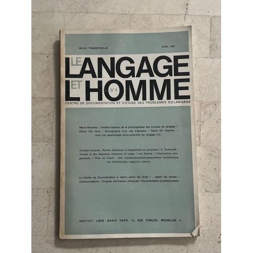 Le Langage & L’Homme N°4 on Productcaster.