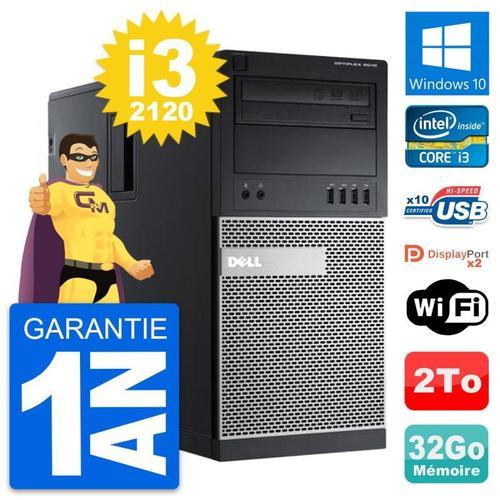 PC Tour Dell OptiPlex 9010 Intel i3-2120 RAM 32Go Disque Dur 2To Wi... (Reconditionné) on Productcaster.