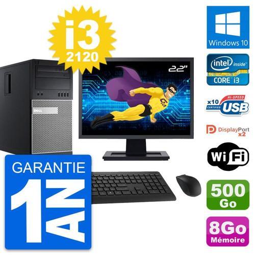 PC Tour Dell 9010 Ecran 22" Intel i3-2120 RAM 8Go Disque 500Go Wind... (Reconditionné) on Productcaster.