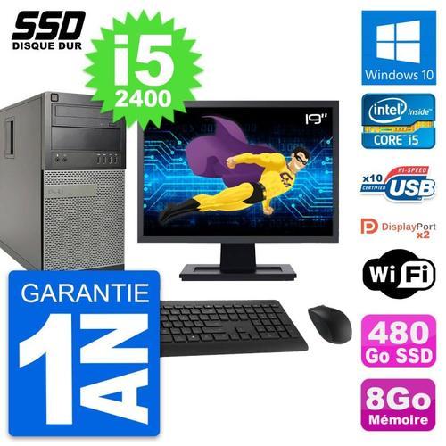 PC Tour Dell OptiPlex 9010 Ecran 19" i5-2400 RAM 8Go SSD 480Go Wind... (Reconditionné) on Productcaster.