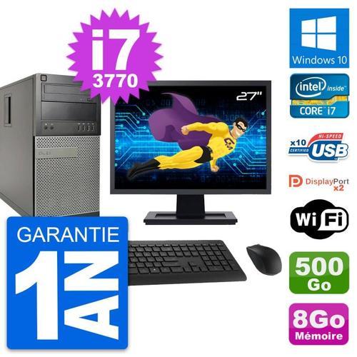 PC Tour Dell 9010 Ecran 27" Intel i7-3770 RAM 8Go Disque 500Go Wind... (Reconditionné) on Productcaster.