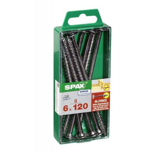 Lot de 8 vis acier t?te fraisée bombée torx SPAX, Diam.6 mm x L.120... on Productcaster.