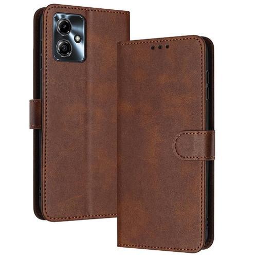 Flip Étui Pour Motorola Moto G14 Cuir Pu Avec Fente Pour Carte Avec... on Productcaster.