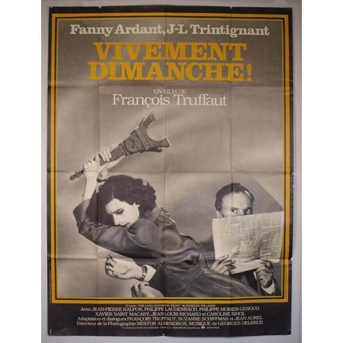 Vivement Dimanche ! Affiche Française. François Truffaut, Fanny Ard... on Productcaster.