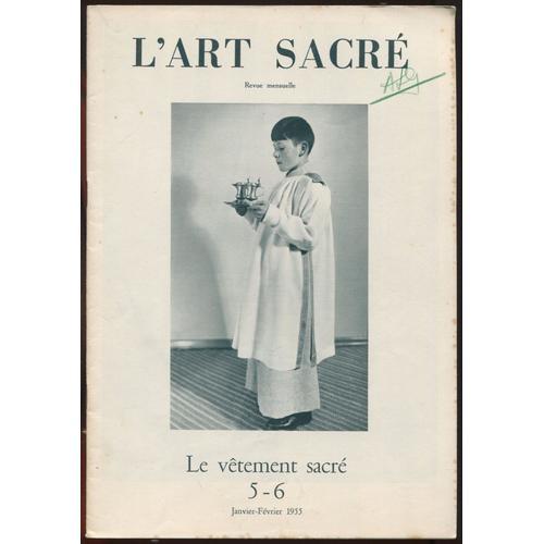 L'art Sacré N°5-6 Janvier-Février 1955 - Le Vêtement Sacré on Productcaster.