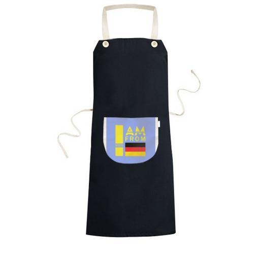 Je Suis De L'allemagne On Cuisine Réglable En Noir Bib Tablier Femm... on Productcaster.