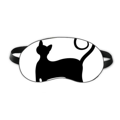 Chat Noir Miaou Élégant Animal Silhouette Couvre Ombre Pour Les Yeu... on Productcaster.