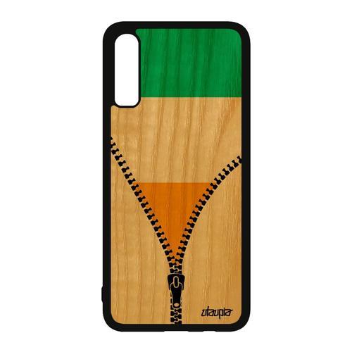 Coque Bois Samsung A70 Silicone Drapeau Cote D'ivoire Ivoirien Jo F... on Productcaster.