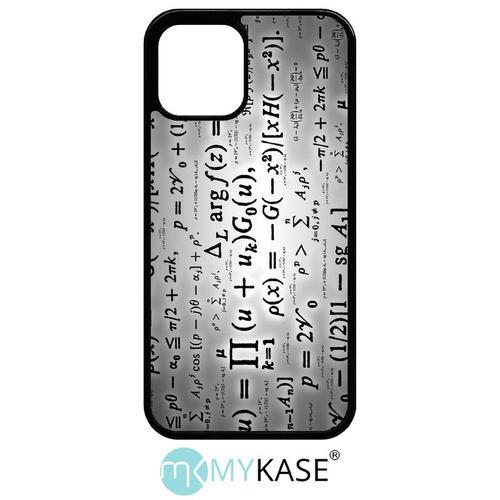 Coque Pour Iphone 12 Pro - Calcul Pi Math Fond Argent - Noir on Productcaster.