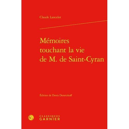 Mémoires Touchant La Vie De M. De Saint-Cyran on Productcaster.