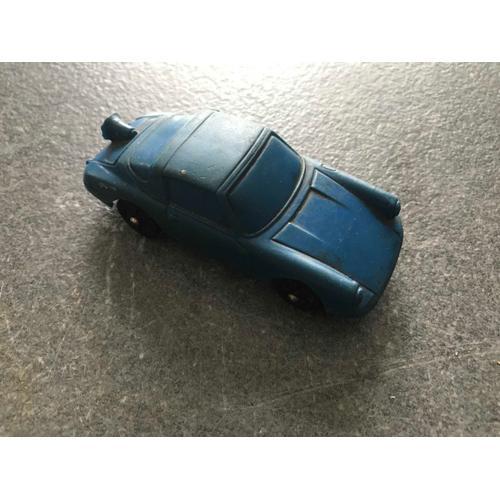 Ancienne Petite Voiture Porsche Bleu En Plastique Made In France (Reconditionné) on Productcaster.