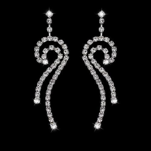 Lanka-Boucles D'oreilles Pendantes En Cristal D'argent Azy Pour Fem... on Productcaster.