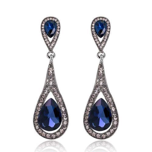 Lanka Azy-Boucles D'oreilles Pendantes Longues En Cristal Vintage P... on Productcaster.