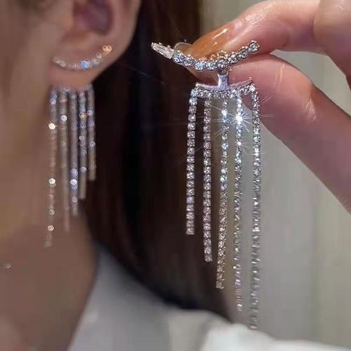 Treazy ¿ Boucles D'oreilles Pendantes En Cristal Pour Femmes, Bijou... on Productcaster.