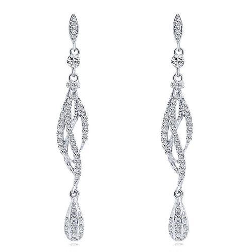 Treazy ¿ Boucles D'oreilles Longues En Cristal Pour Femmes, Élégant... on Productcaster.