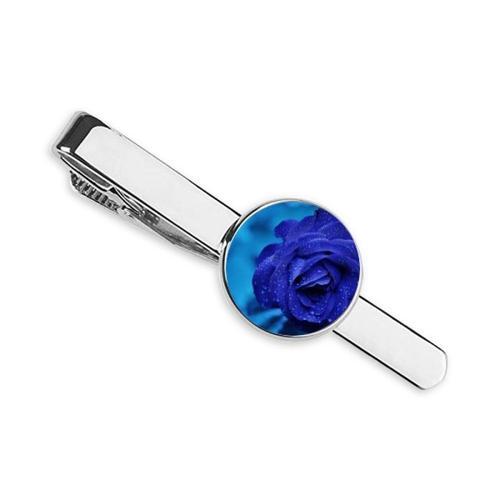 Le Bleu Foncé Roses En Fleurs Cravate Cravate Clip Bar Cadeau Homme... on Productcaster.