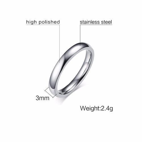 Bague De Mariage Simple En Acier Inoxydable Pour Hommes Et Femmes, ... on Productcaster.