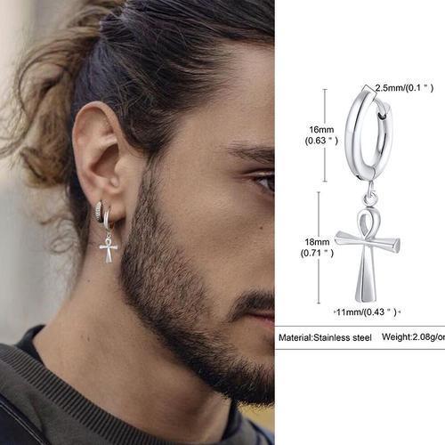 Huggie ¿ Boucles D'oreilles En Forme De Boulon Pour Homme, Cerceau ... on Productcaster.