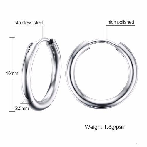 Boucles D'oreilles En Acier Inoxydable Pour Hommes Et Femmes, Boucl... on Productcaster.