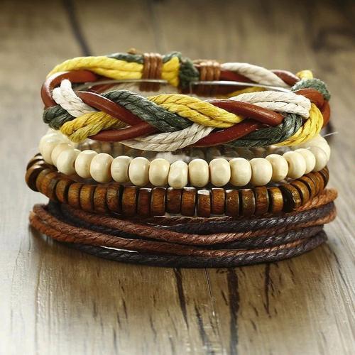 Homme Bracelet Homme Bracelet Multicouches Populaire Ensemble De Br... on Productcaster.