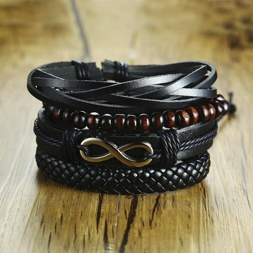 Homme Bracelet Homme Bracelet Multicouches Populaire Ensemble De Br... on Productcaster.