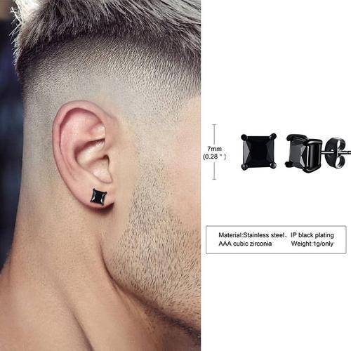 Boucles D'oreilles À Clous Pour Hommes, Boucles D'oreilles Triangle... on Productcaster.