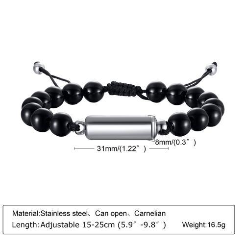 Bracelet En Perles D'urne Pour Hommes, Bijoux Commémoratifs, Cadeau... on Productcaster.