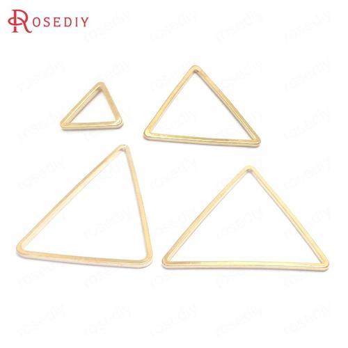 50 Pièces 9/15/17/20/24/29/20x25mm En Forme De Triangle En Laiton, ... on Productcaster.