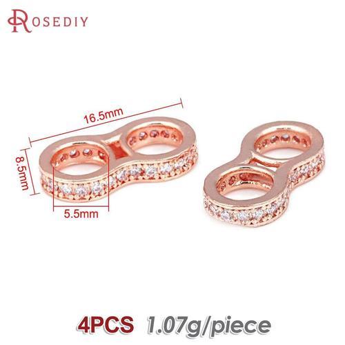 Colliers En Laiton Couleur Or 18k, 8.5x2mm 16.5x8.5mm, 2 Trous, Per... on Productcaster.