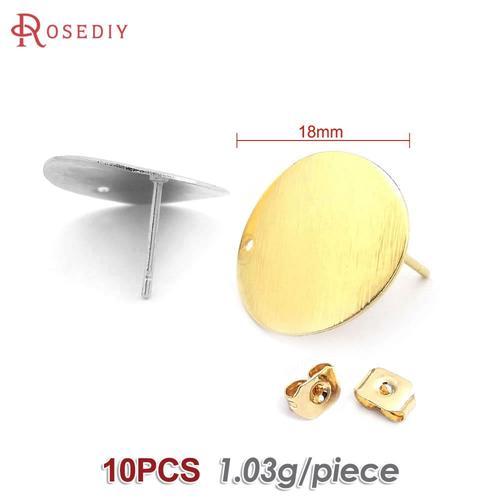 Boucles D'oreilles En Laiton, Couleur Or 24k, Lisses Ou Ondulées, C... on Productcaster.