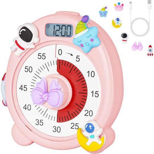 Rose Minuteur Visuel 60 Minutes, Minuteur Visuel Timer Magnétique E... on Productcaster.