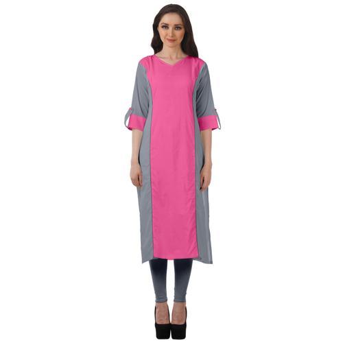 Moomaya Vtements Ethniques Des Femmes Long Kurta Punjabi Droit Pour... on Productcaster.