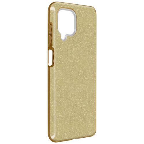 Coque Samsung Galaxy A12 Paillette Amovible Silicone Semi-Rigide Or on Productcaster.