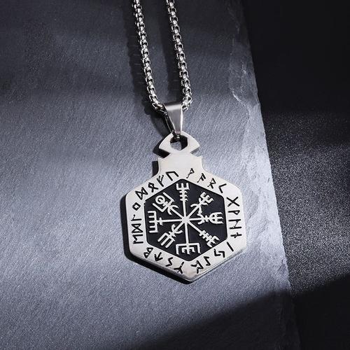 Collier Pendentif En Métal De Style Religieux Rétro Pour Hommes, Bi... on Productcaster.