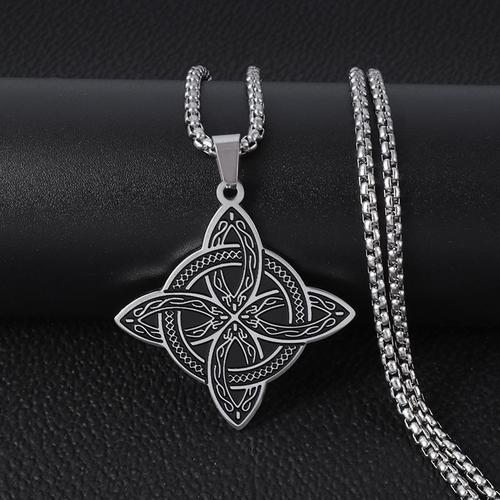 Collier Pendentif N?ud Celtique En Métal Pour Homme, Amulette Punk ... on Productcaster.