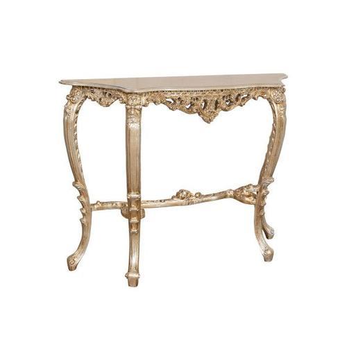 Table Console En Bois Feuille D'argent Finition Antique Made In Italy on Productcaster.