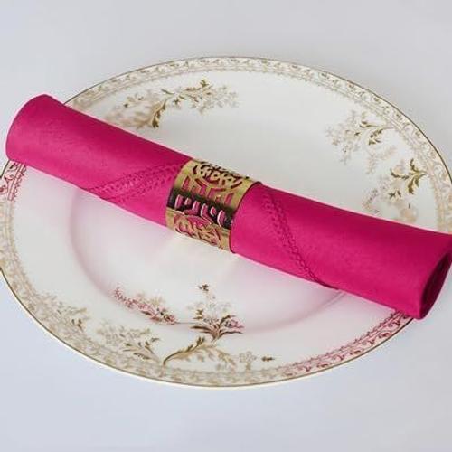 Lot De 12 Serviettes En Tissu Doux Rose - 48 X 48 Cm - Décoration D... on Productcaster.