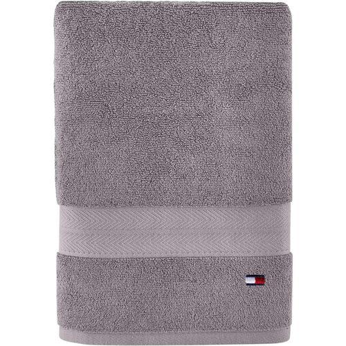 Steel Grey Steel Grey Serviette De Bain De Couleur Unie, 76,2 X 137... on Productcaster.