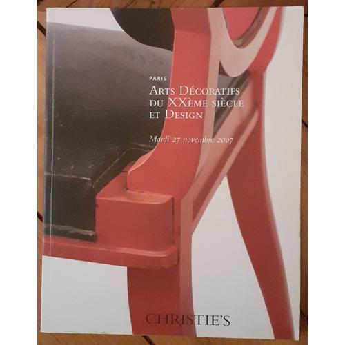 Catalogue Christie's Arts Décoratifs Du Xxème Siècle Et Design on Productcaster.