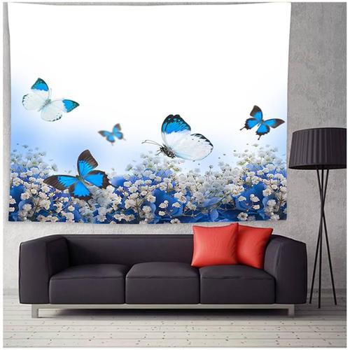 Tapisserie Murale ¿¿ Suspendre Avec Papillons Et Fleurs - Pour Salo... on Productcaster.