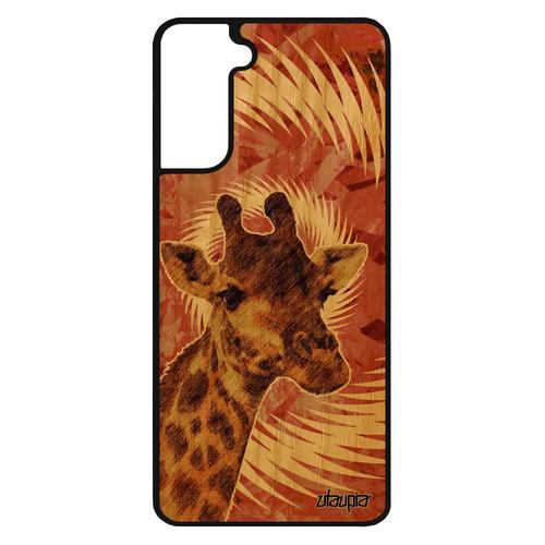 Coque Silicone Pour S21 Bois Girafe Etui Housse Souple Orange Textu... on Productcaster.