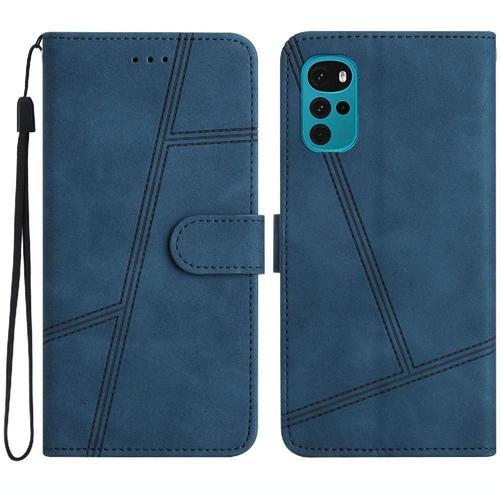 Flip Étui Pour Motorola Moto G22 Portefeuille En Cuir Pu Sangle De ... on Productcaster.