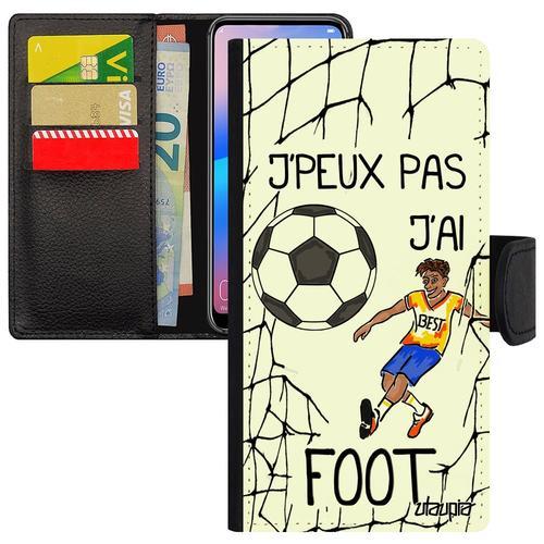 Coque Iphone 12 / 12 Pro Rabat Portefeuille Jpeux Pas J'ai Foot Foo... on Productcaster.