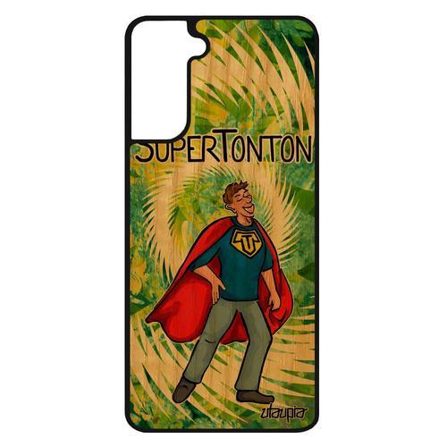 Coque Silicone Antichoc S21+ Plus Bois Super Tonton Housse Vert Her... on Productcaster.