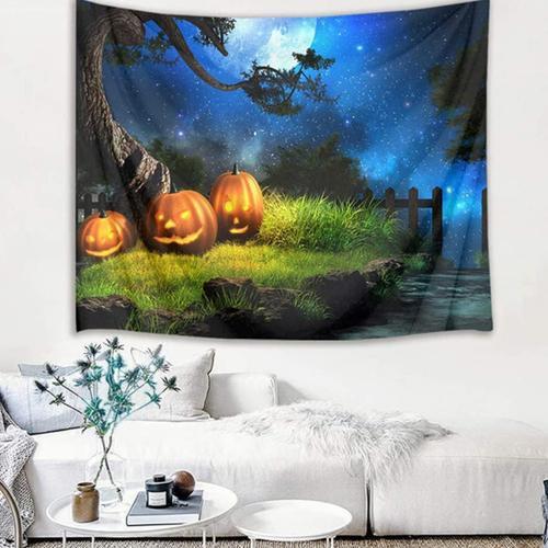 Tapisserie Moderne Halloween Guirlande Citrouille ¿¿L¿¿Gante Tentur... on Productcaster.