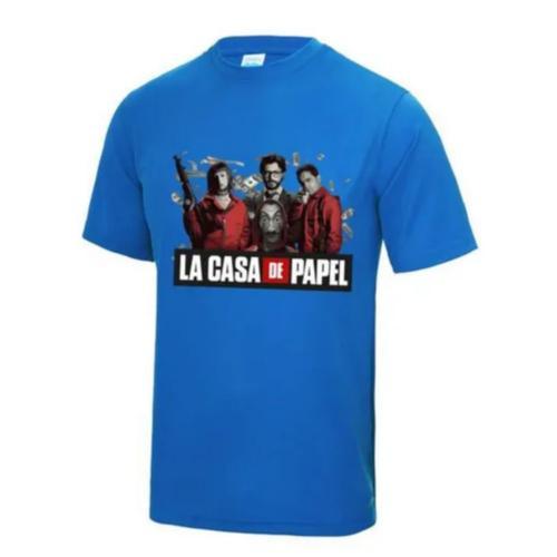 Maillot - Tee Shirt Casa De Papel Homme Bleu Royal on Productcaster.